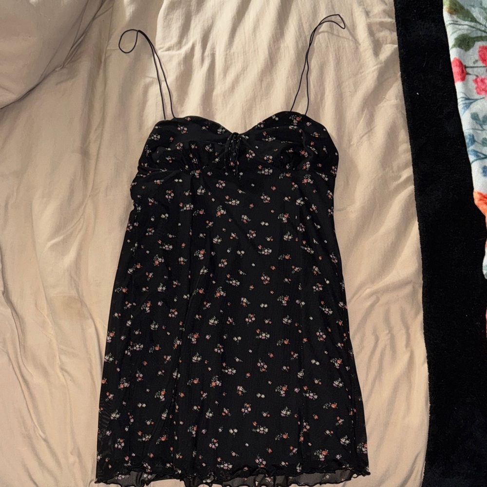 Rue21 Black Floral Mini Dress